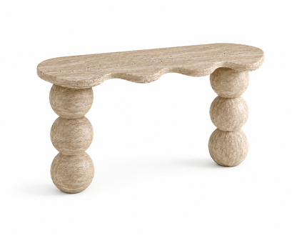 Natural Console Table, Sculptural Stone Entryway Table, Organic Modern Console, Natural Stone Hallway Furniture