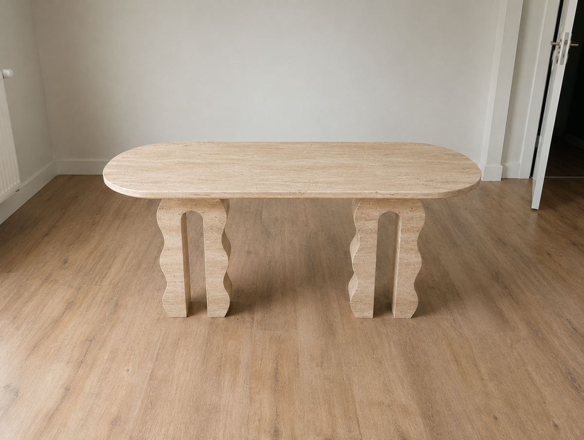 Natural Dining Table, Organic Modern Stone Table, Sculptural Natural Stone Dining Table, Custom Dining Room Furniture
