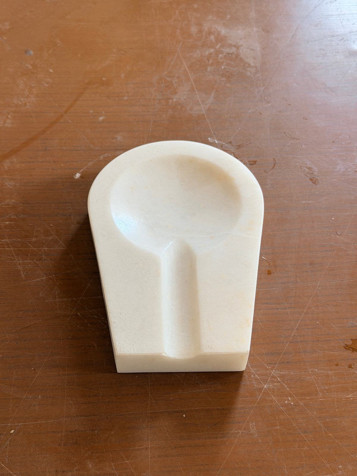 Handmade Marble Cigar Ashtray, Natural Stone Cigar Rest, Luxury Stone Ashtray, Minimalist Smoking Accessory, Gift for Cigar Lovers