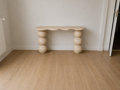 Natural Console Table, Sculptural Stone Entryway Table, Organic Modern Console, Natural Stone Hallway Furniture