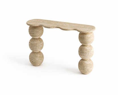 Natural Console Table, Sculptural Stone Entryway Table, Organic Modern Console, Natural Stone Hallway Furniture