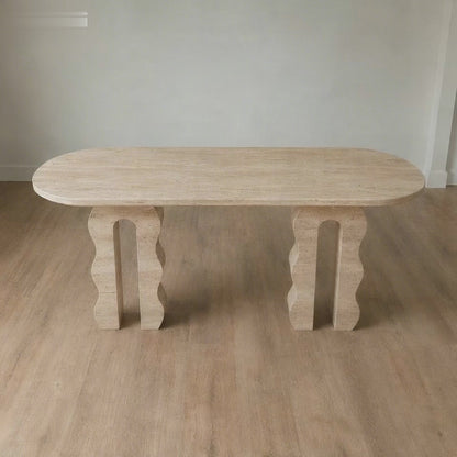 Natural Dining Table, Organic Modern Stone Table, Sculptural Natural Stone Dining Table, Custom Dining Room Furniture
