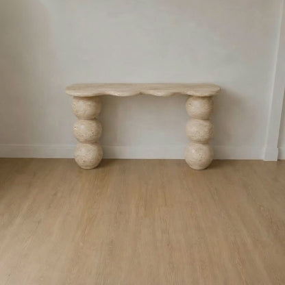 Natural Console Table, Sculptural Stone Entryway Table, Organic Modern Console, Natural Stone Hallway Furniture